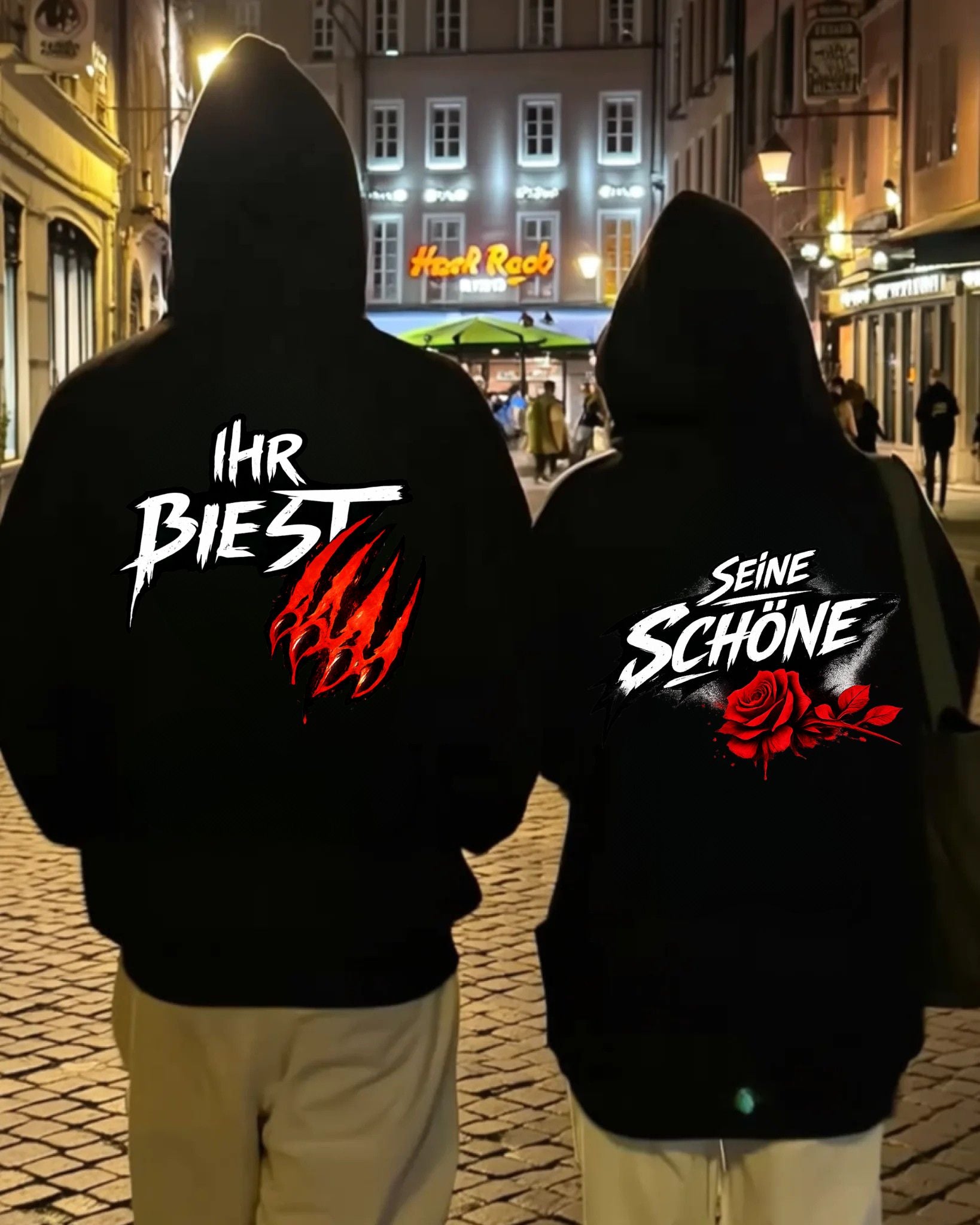Rose / Kralle - Kuschel Hoodie Bündel