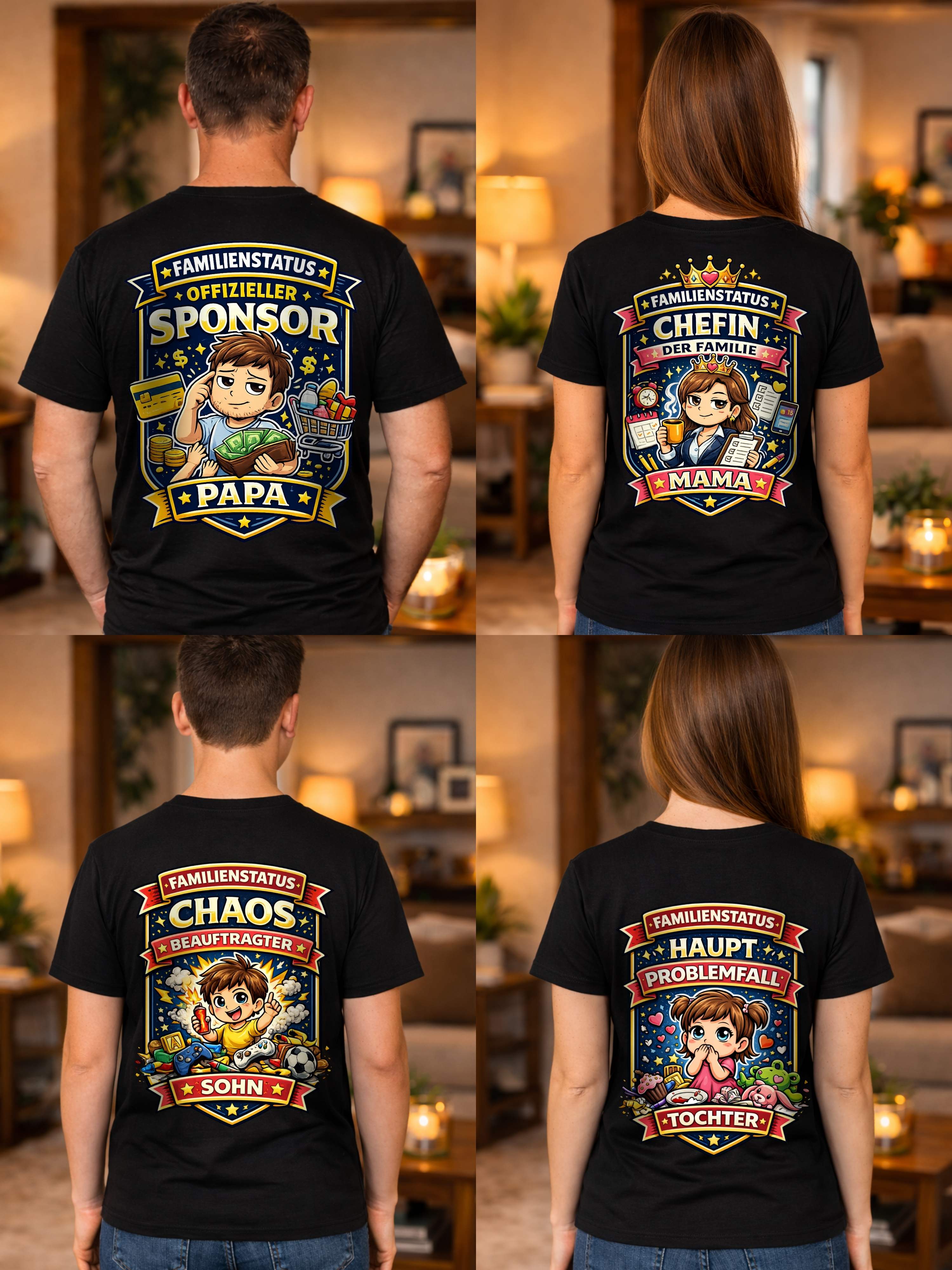 Familie Rollen - Family Bündel