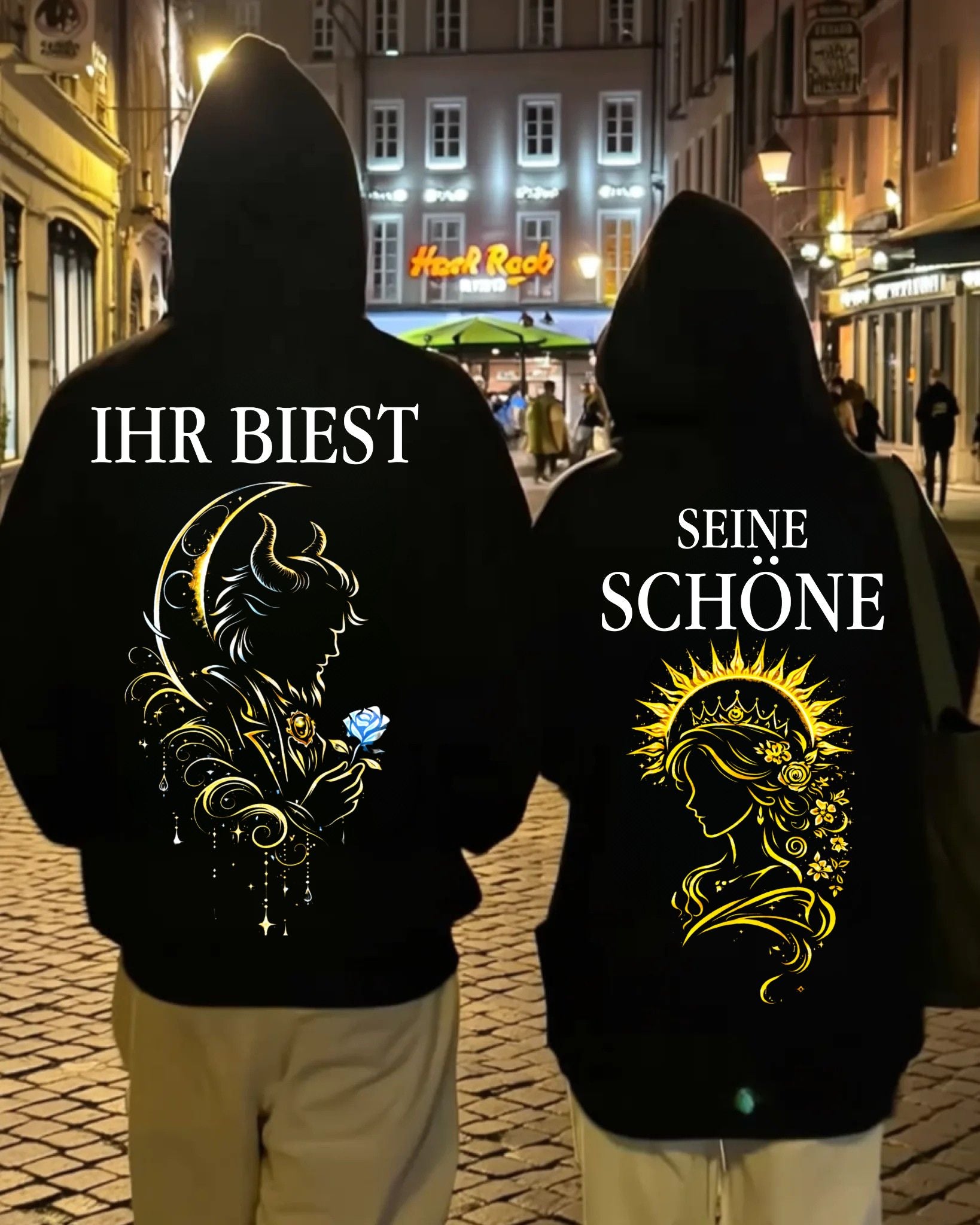 Schöne & Biest - Tag & Nacht Kuschel Hoodie Bündel