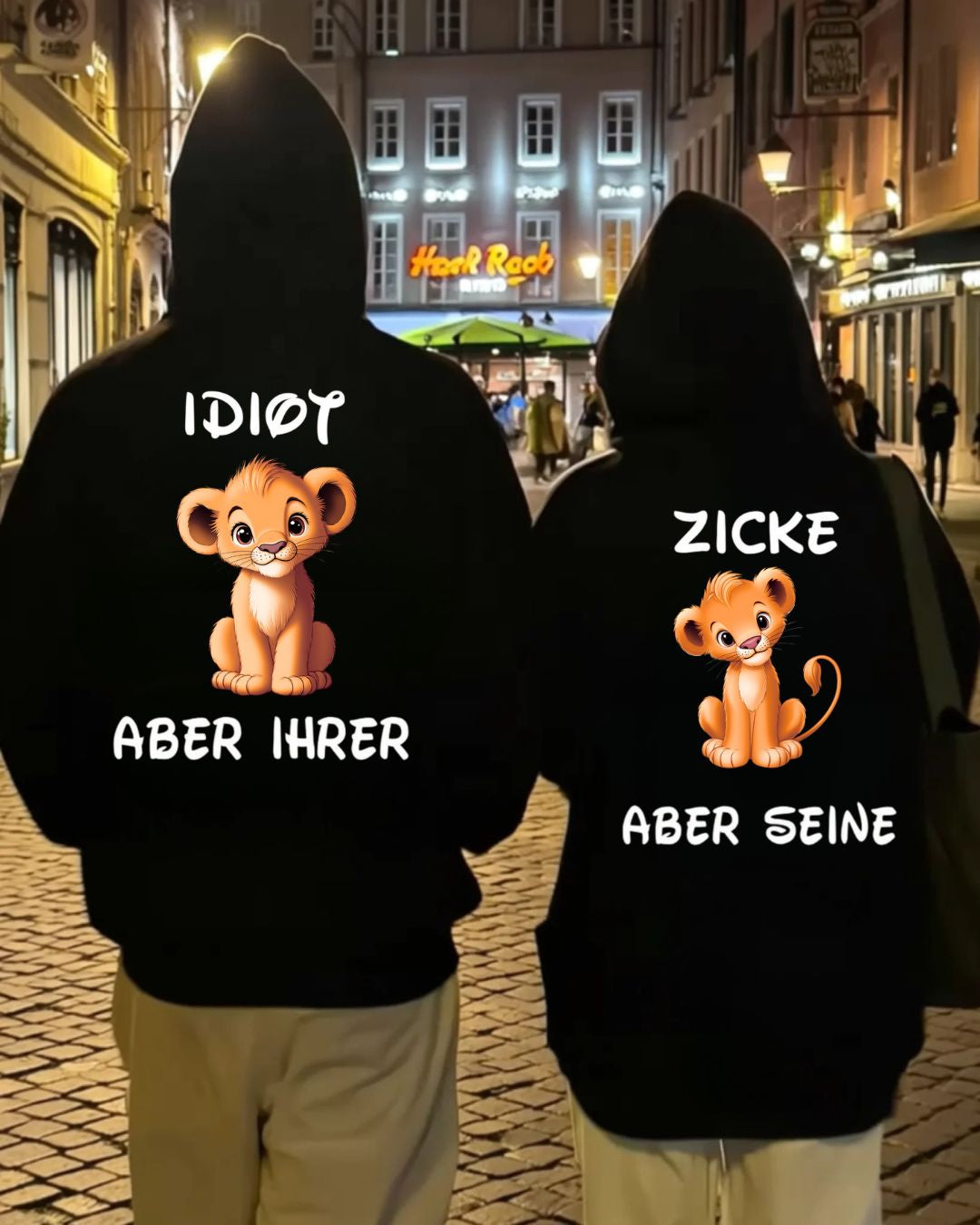 Idiot / Zicke Löwen - Kuschel Hoodie Bündel