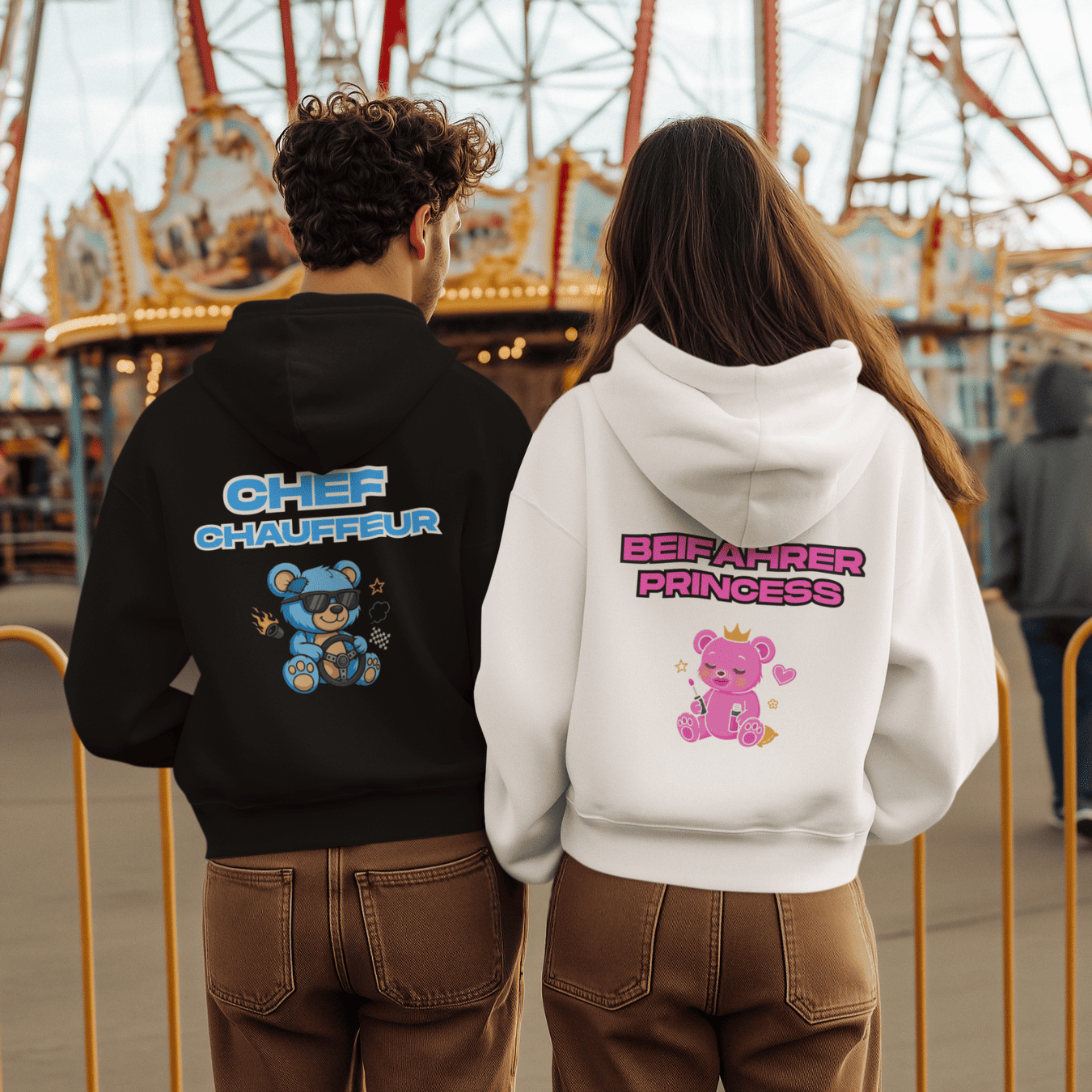 Fahrer & Beifahrer - Kuschel Hoodie Bündel