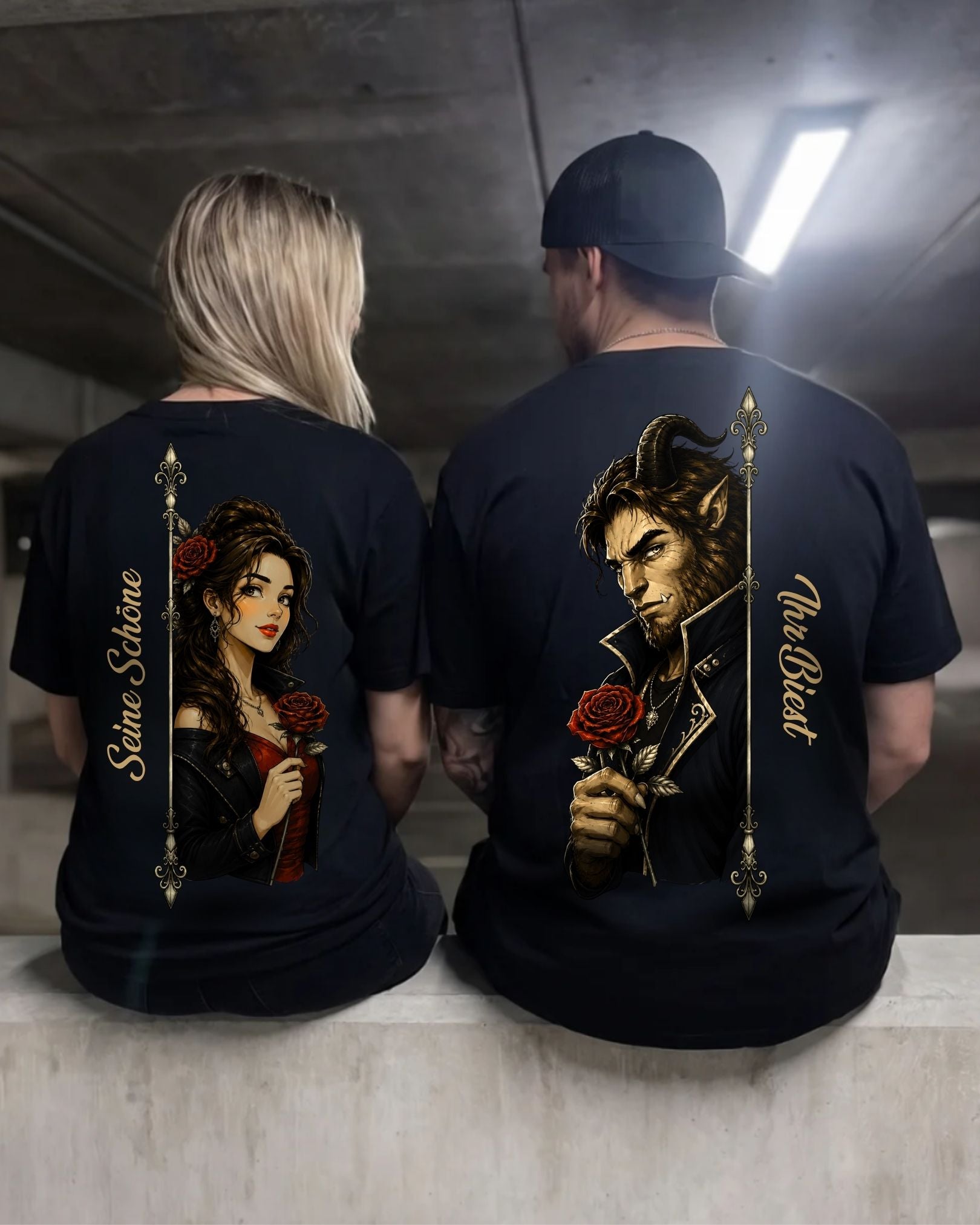 Schöne und Biest Real - Shirt Couple Bündel