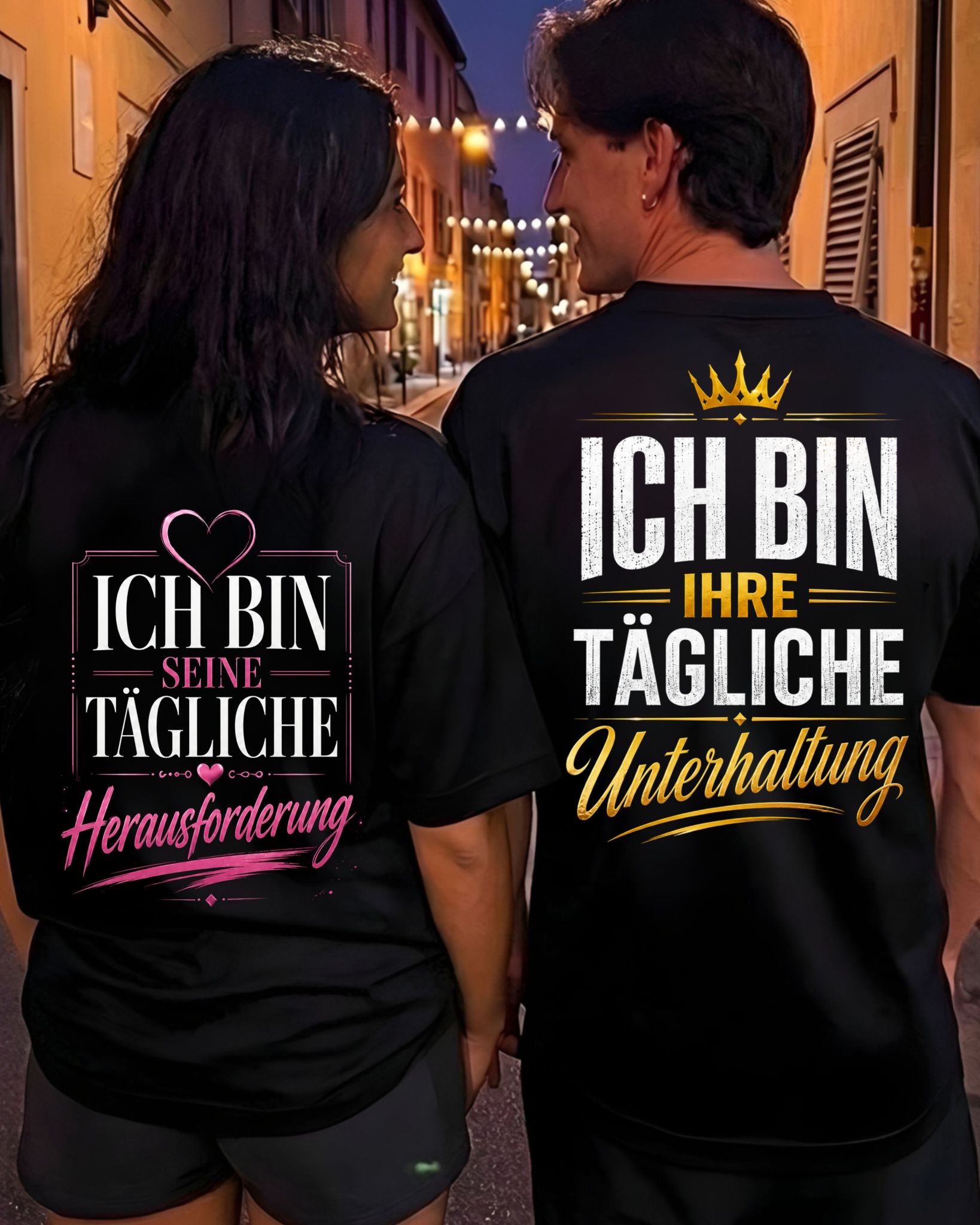 Unterhaltung & Herausforderung - Shirt Couple Bündel