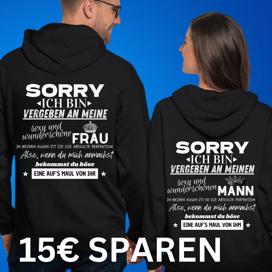 Sorry Vergeben Hoodie Bündel