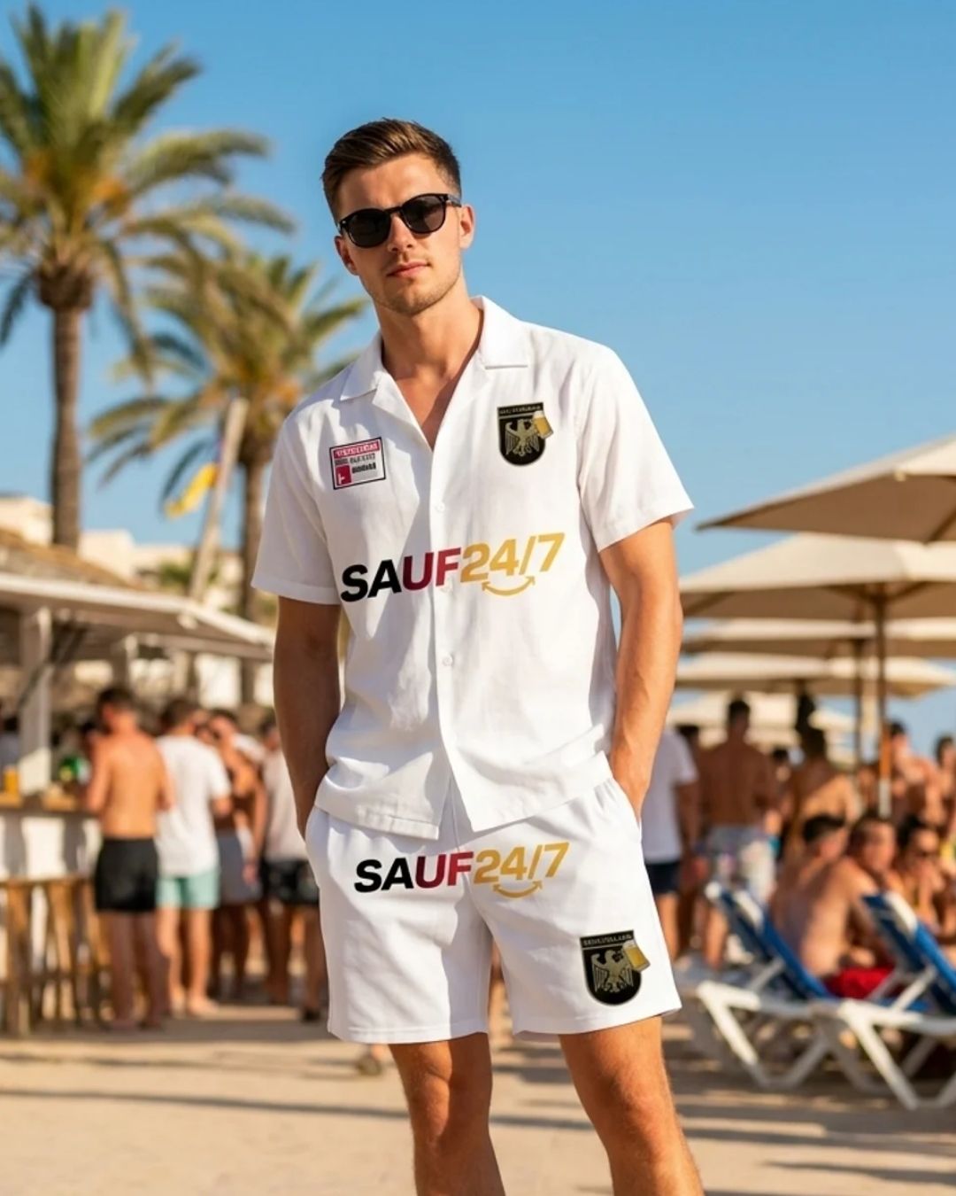 Sauf 24/7 - Hawaiihemd Set