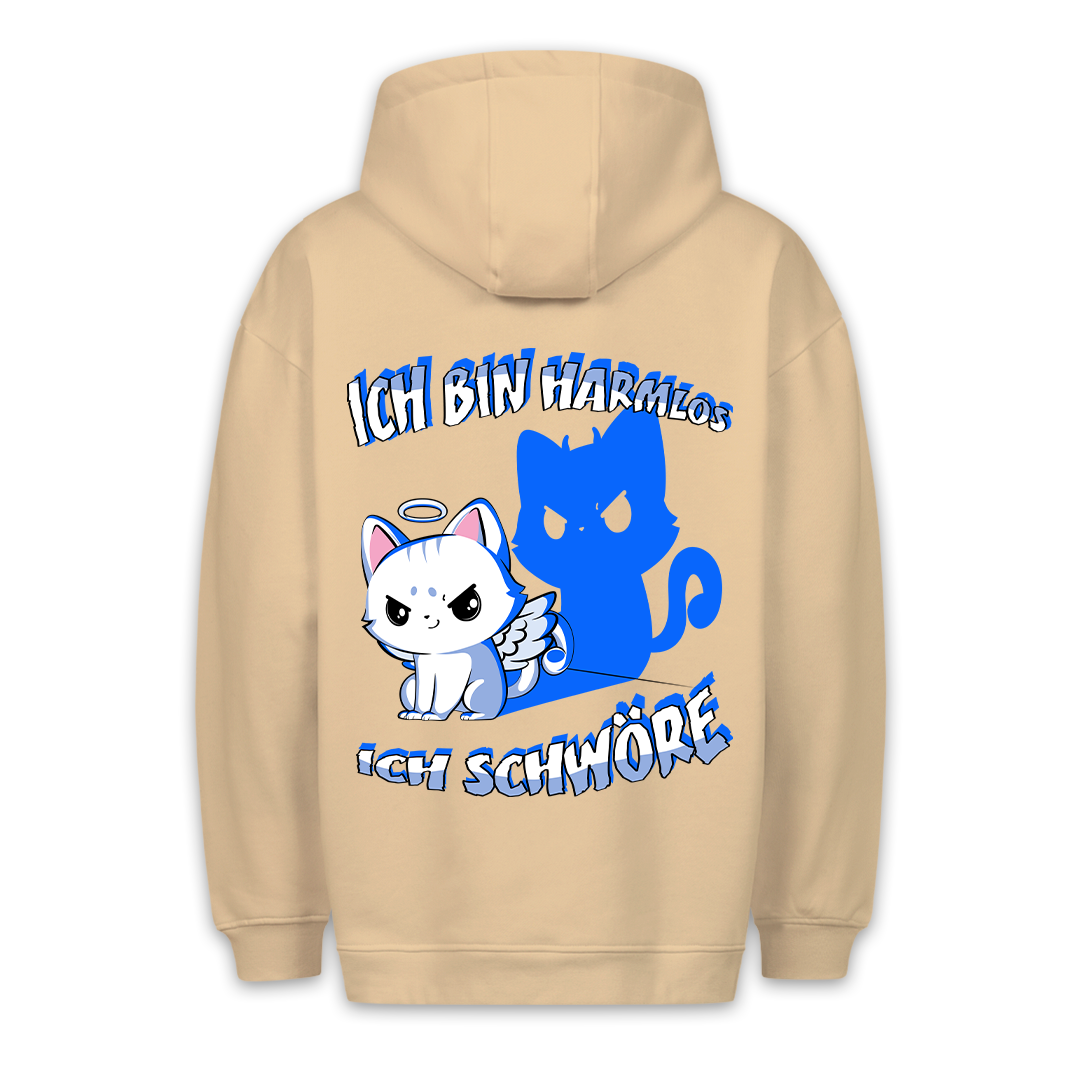Harmlos - Premium Hoodie Unisex Rückendruck