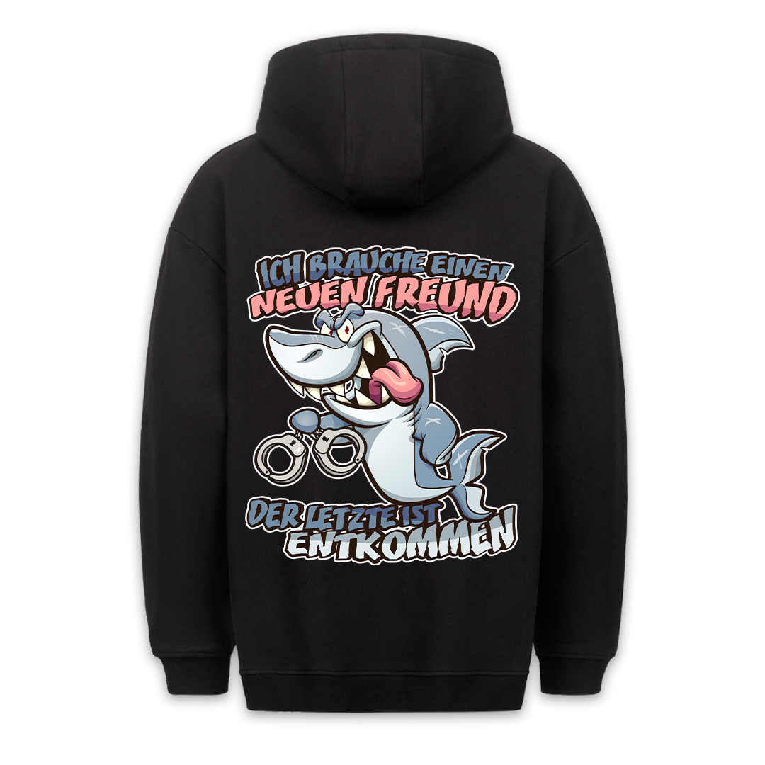 Neuer Freund - Premium Hoodie Unisex Rückendruck