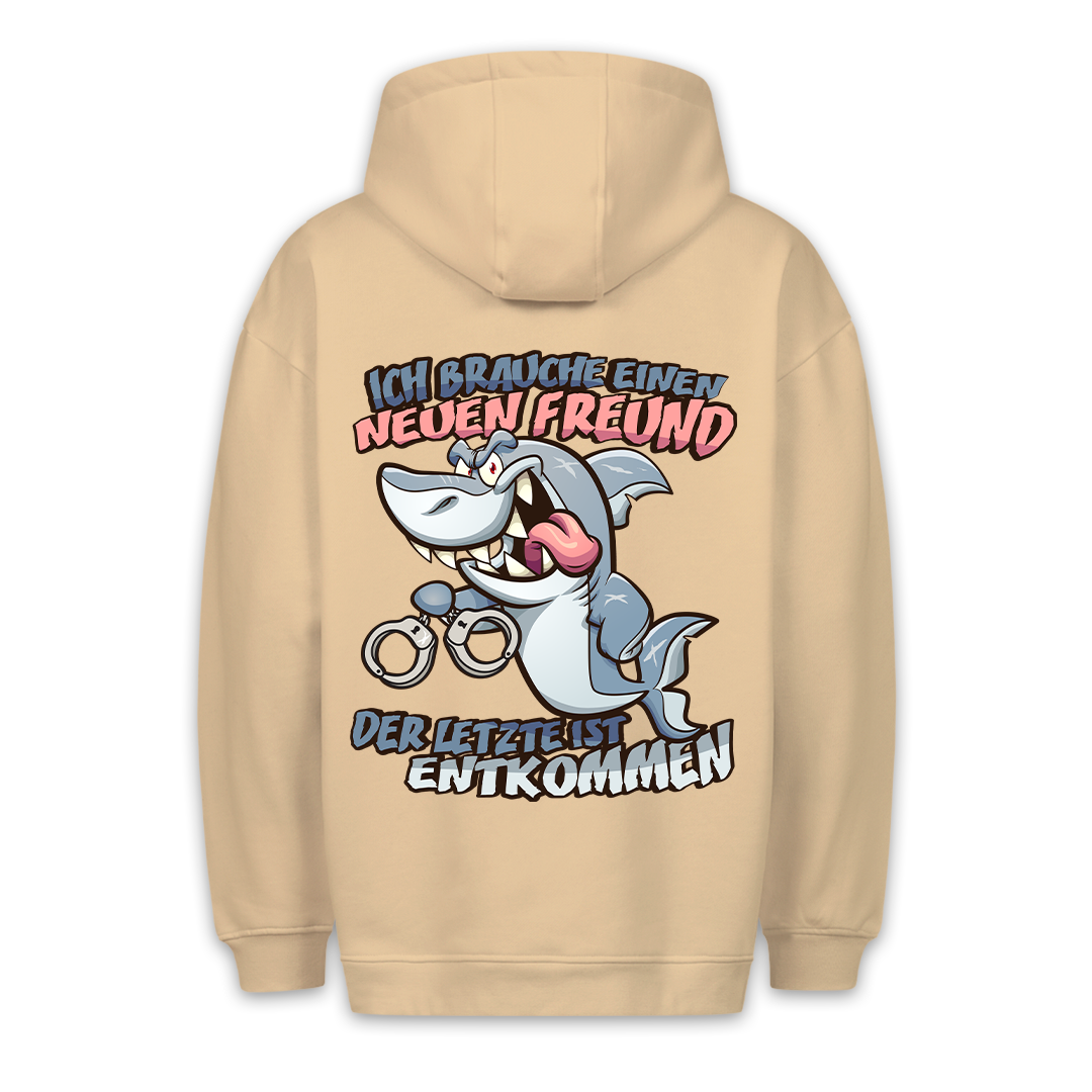 Neuer Freund - Premium Hoodie Unisex Rückendruck