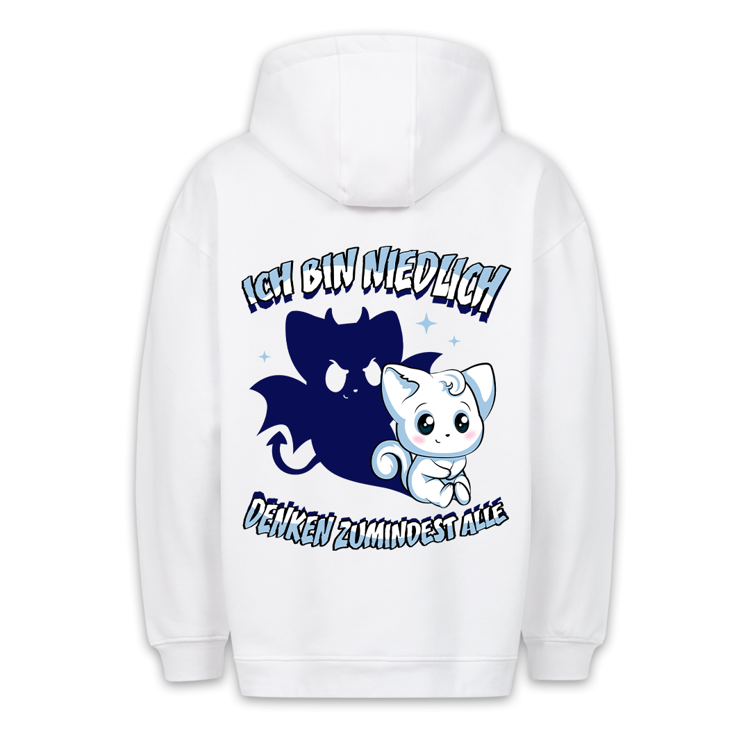 Niedlich - Premium Hoodie Unisex Rückendruck