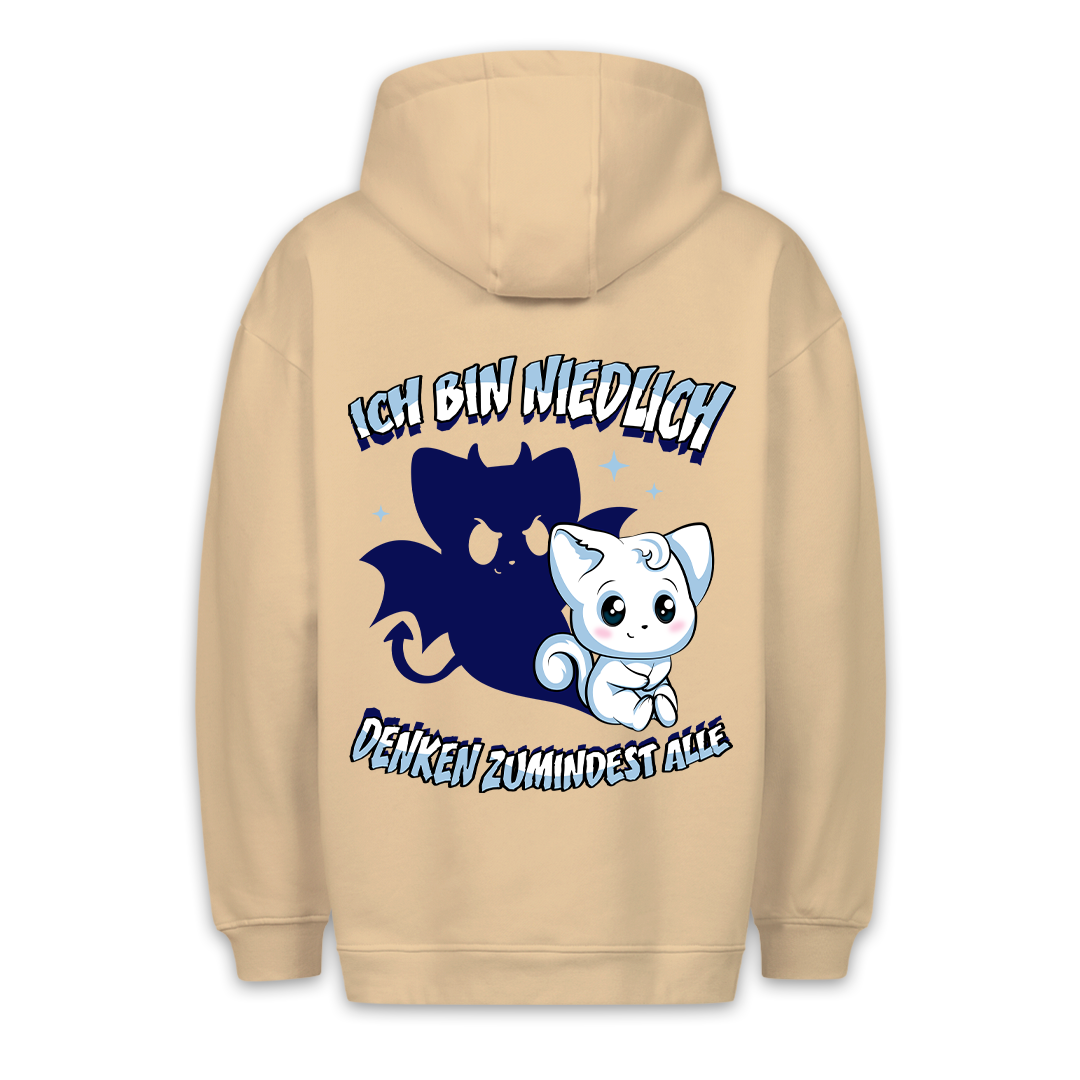 Niedlich - Premium Hoodie Unisex Rückendruck