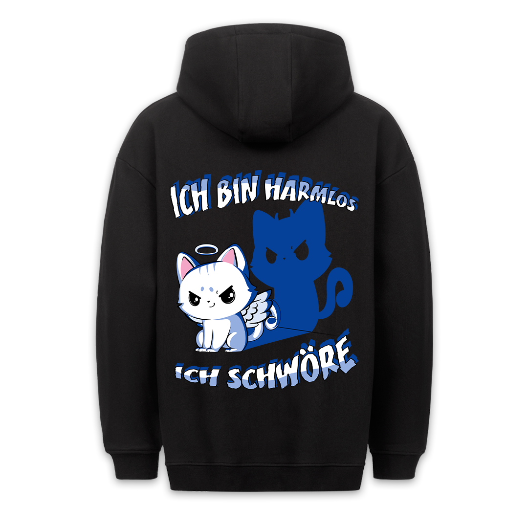 Harmlos - Premium Hoodie Unisex Rückendruck