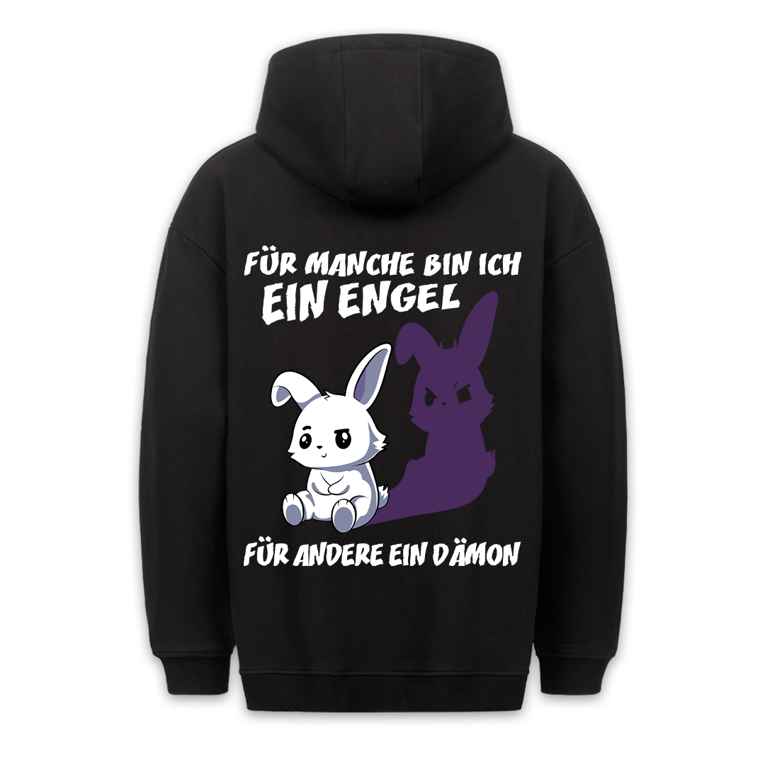 Engel und Dämon - Premium Hoodie Unisex Rückendruck