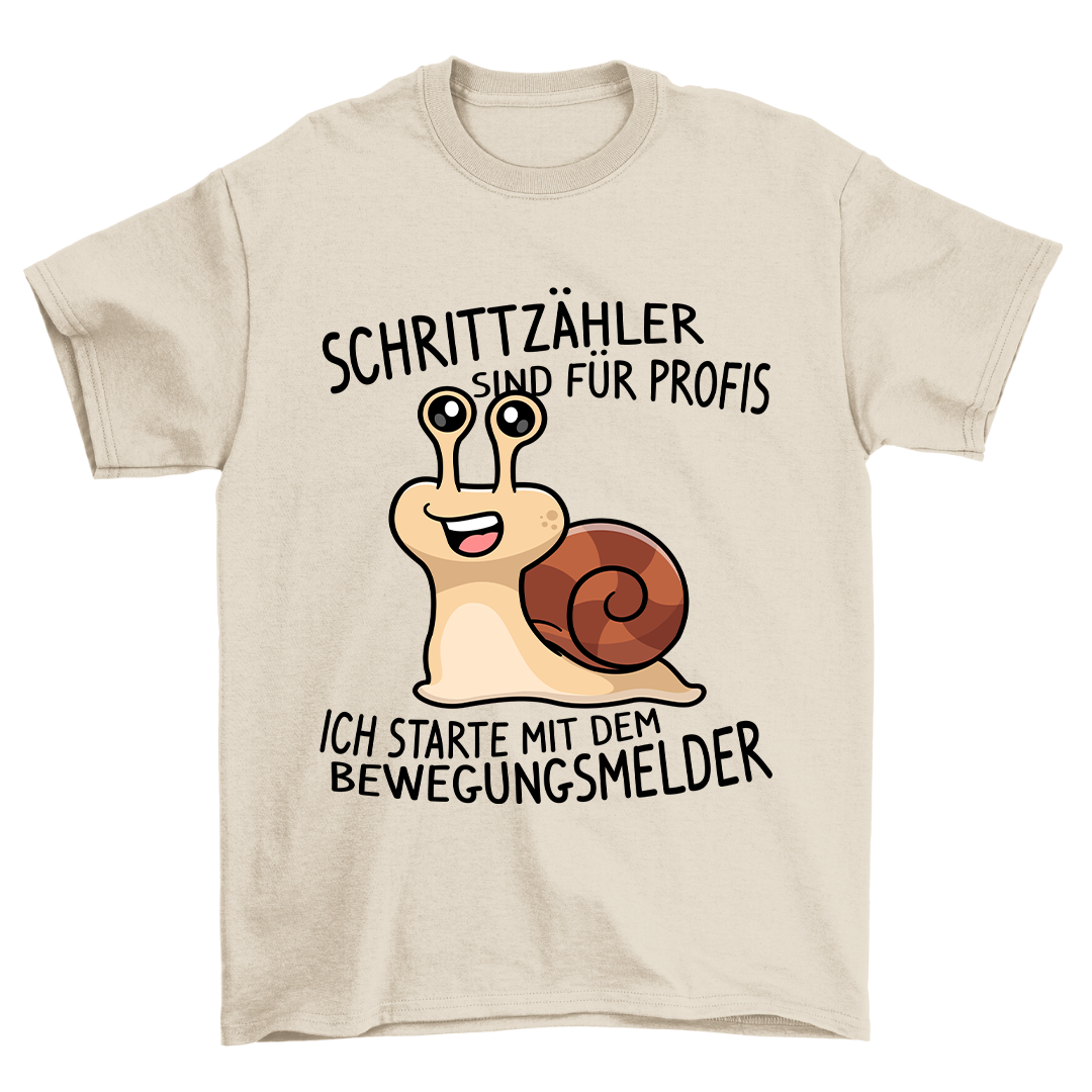 Schrittzähler Schnecke - Shirt Unisex