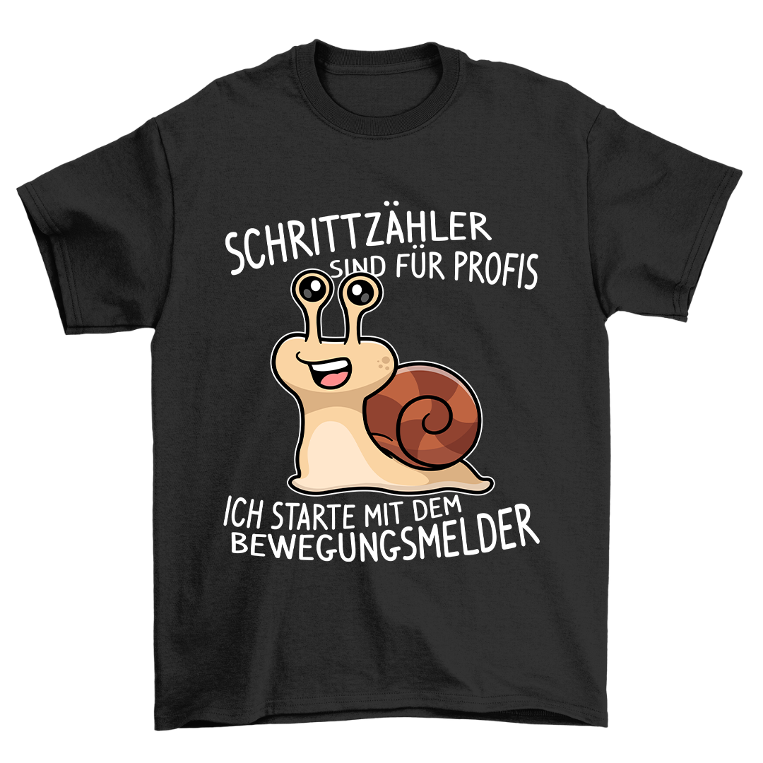 Schrittzähler Schnecke - Shirt Unisex
