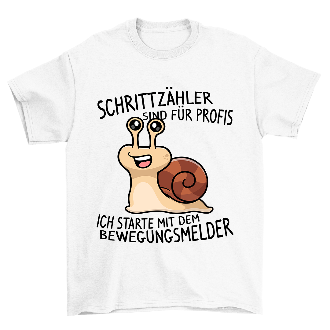 Schrittzähler Schnecke - Shirt Unisex