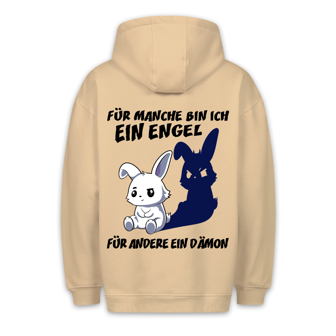 Engel und Dämon - Premium Hoodie Unisex Rückendruck