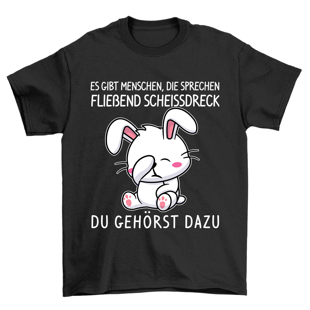 Fließend Scheissdreck Hase - Shirt Unisex