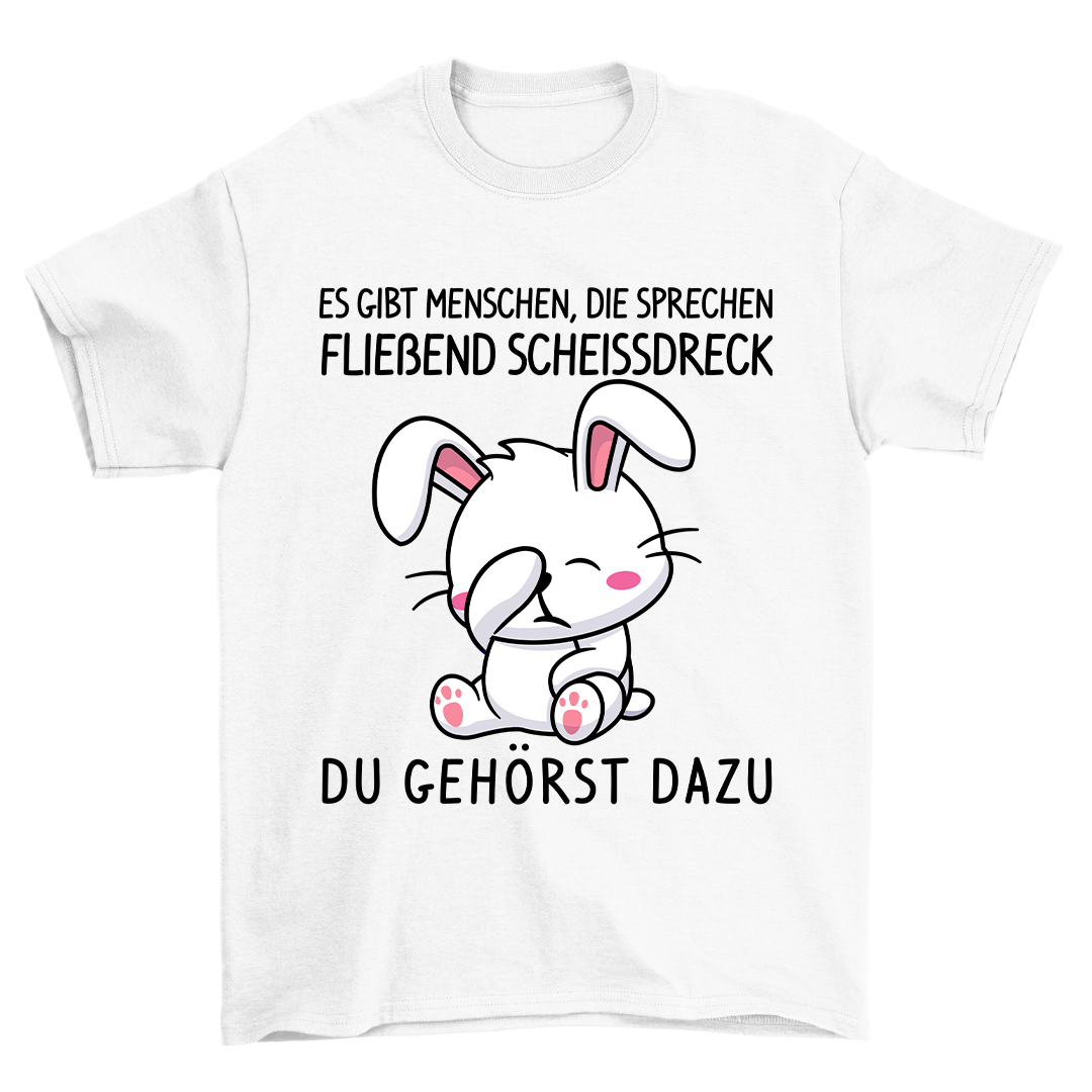 Fließend Scheissdreck Hase - Shirt Unisex