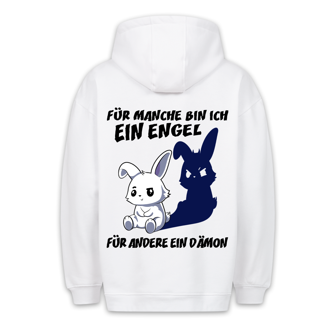 Engel und Dämon - Premium Hoodie Unisex Rückendruck