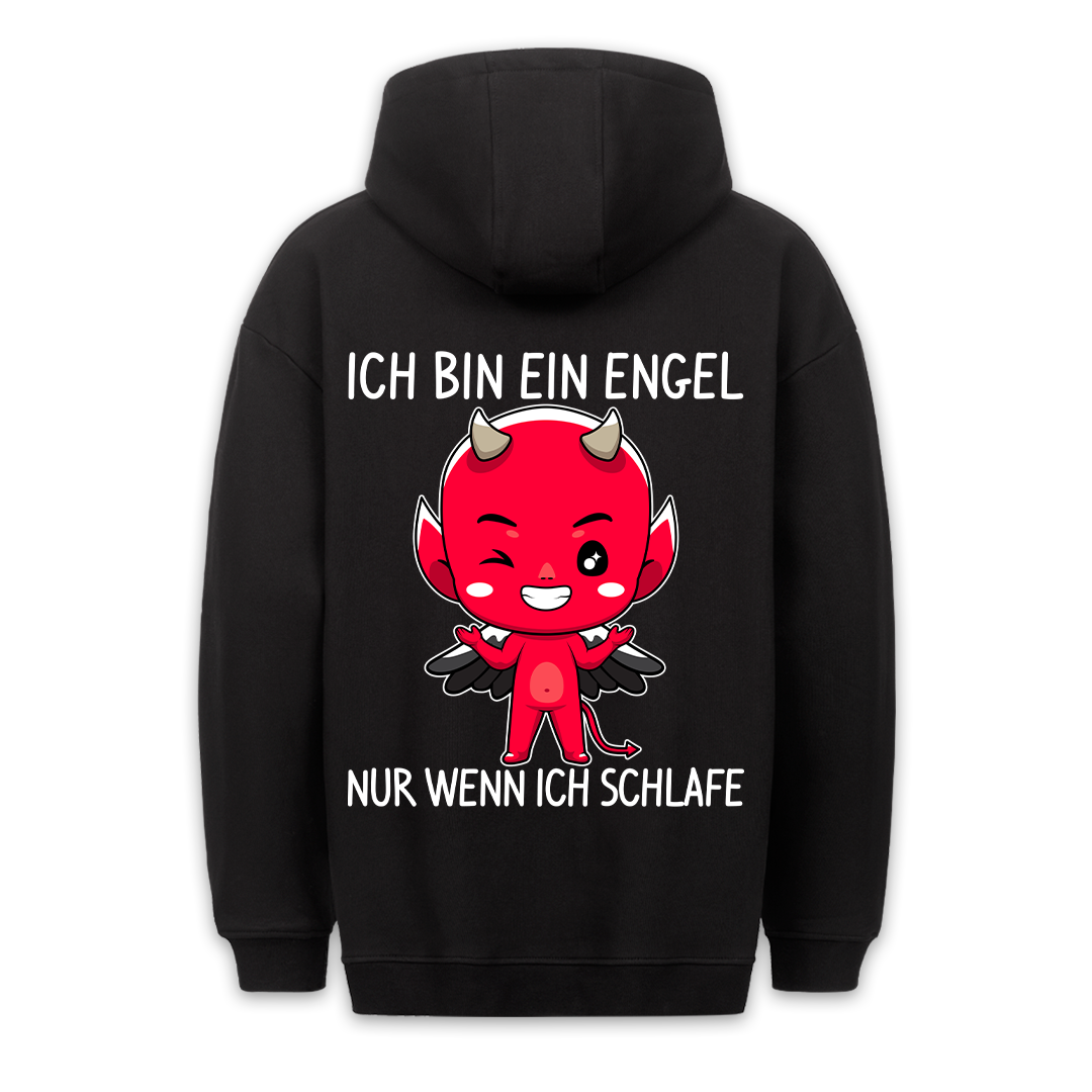 Schlaf Teufelchen - Premium Hoodie Unisex Rückendruck