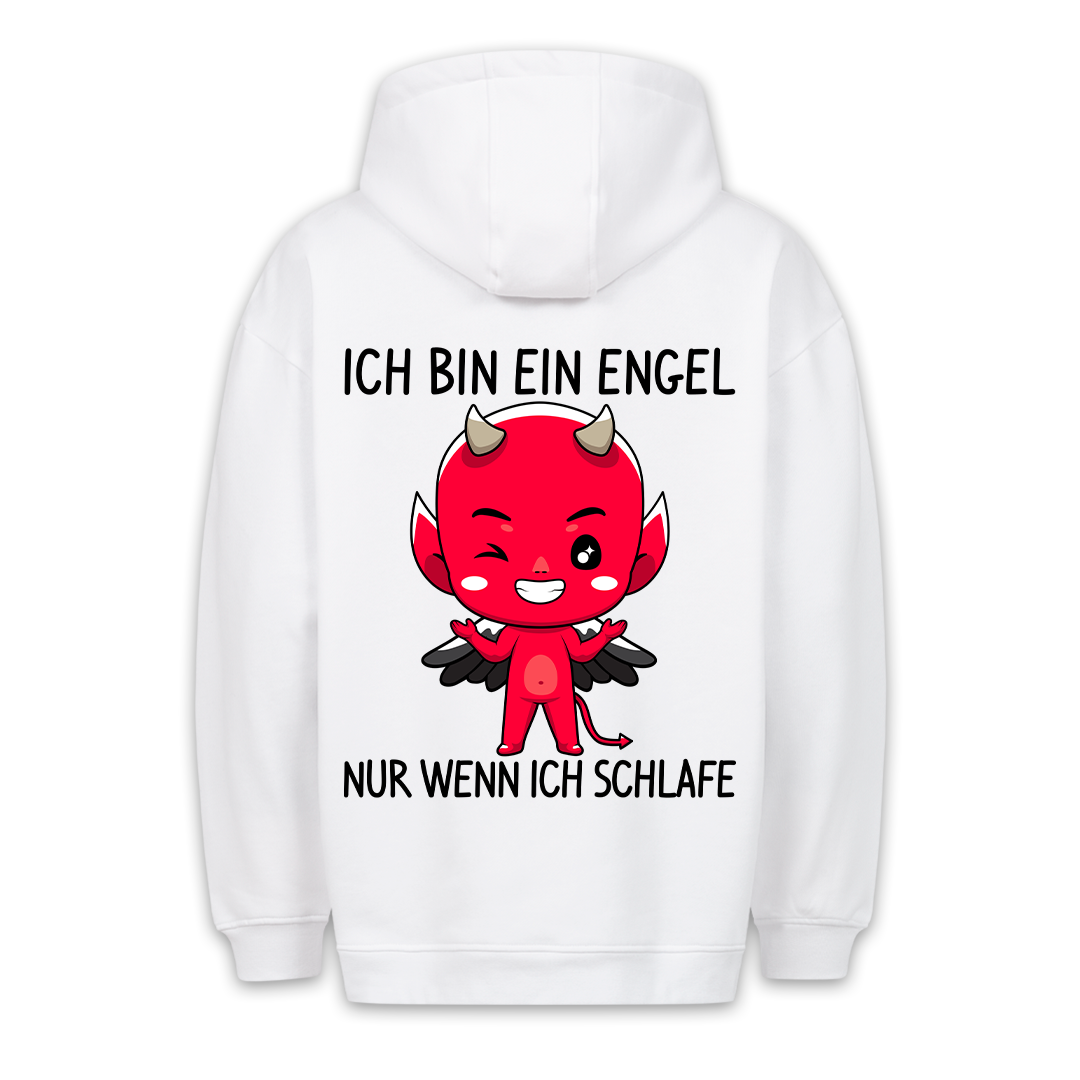 Schlaf Teufelchen - Premium Hoodie Unisex Rückendruck