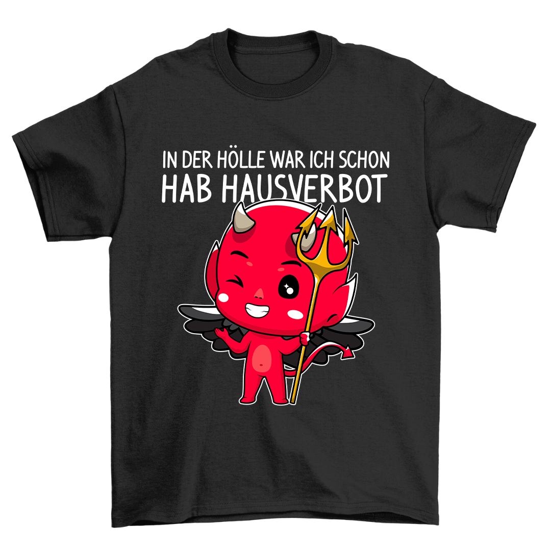 Hausverbot Teufelchen - Shirt Unisex