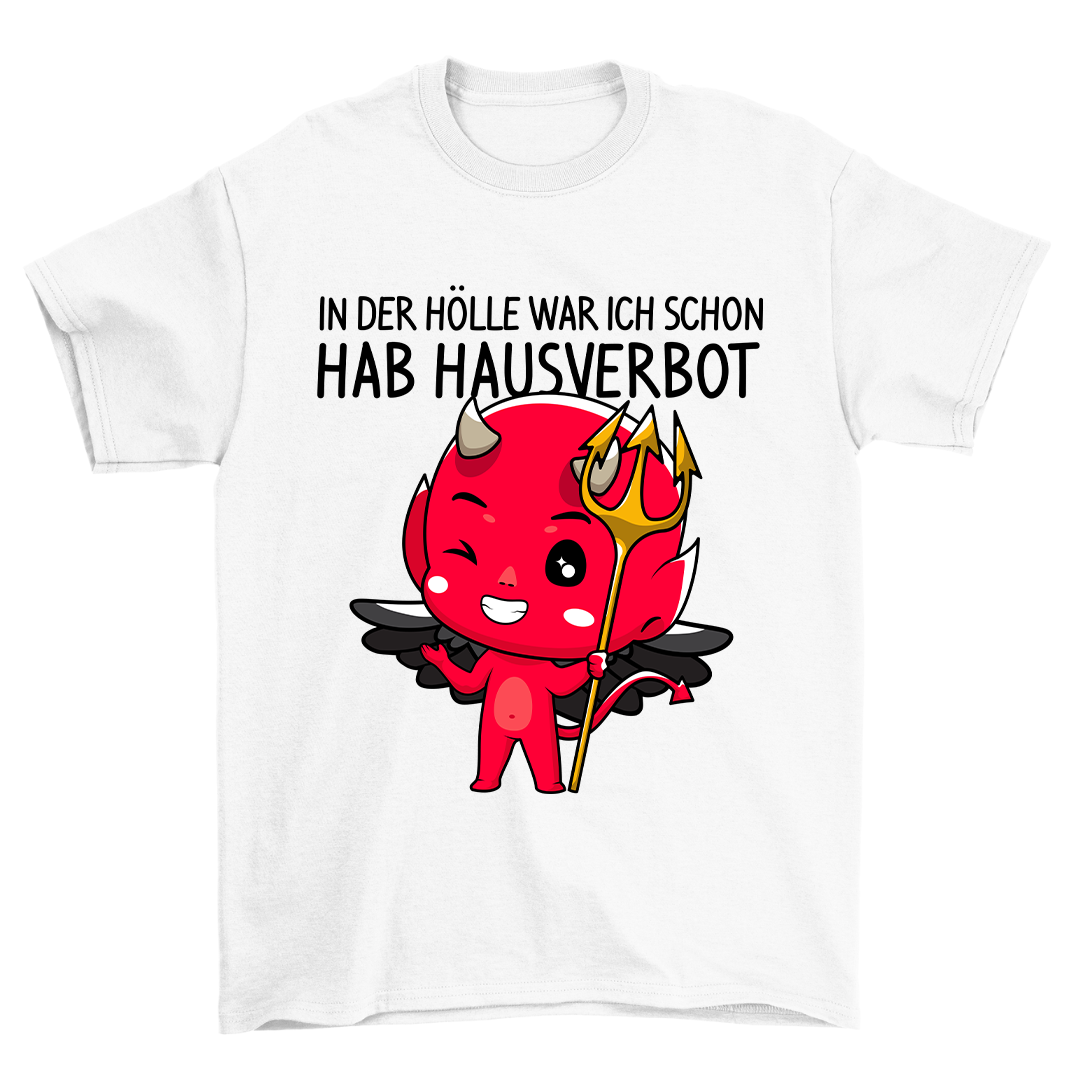 Hausverbot Teufelchen - Shirt Unisex