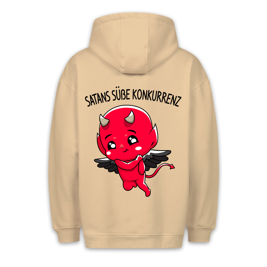Süße Konkurrenz Teufelchen - Premium Hoodie Unisex Rückendruck