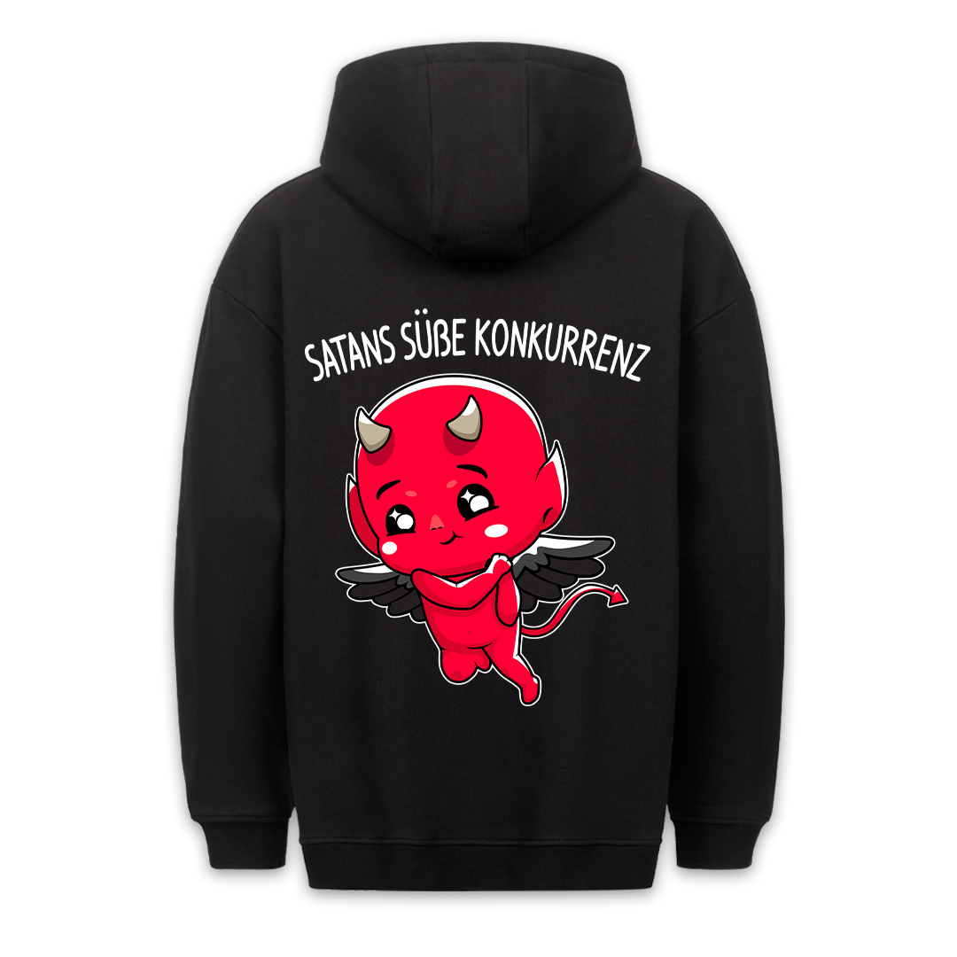 Süße Konkurrenz Teufelchen - Premium Hoodie Unisex Rückendruck