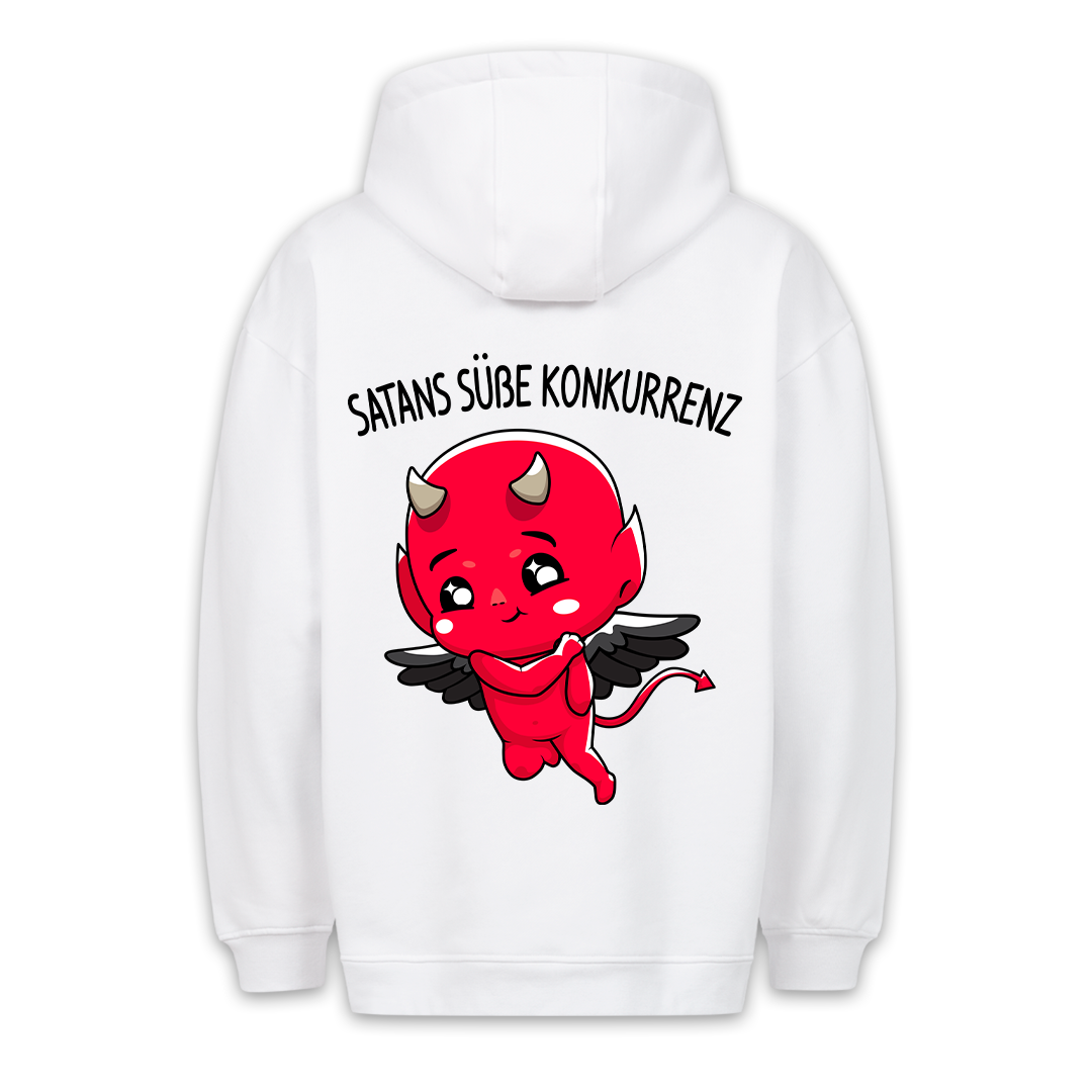 Süße Konkurrenz Teufelchen - Premium Hoodie Unisex Rückendruck