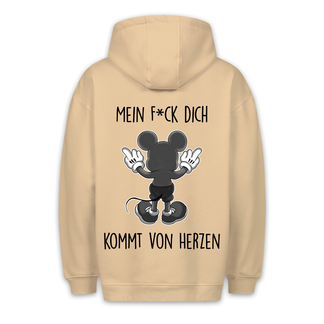 Von Herzen Maus - Hoodie Unisex Rückendruck
