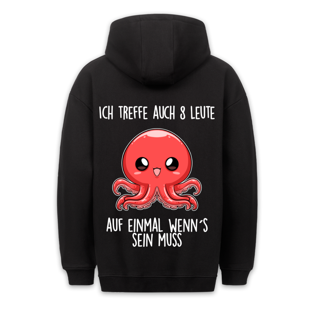 8 Leute - Hoodie Unisex Rückendruck