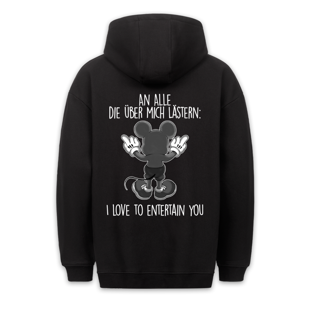 Lästern Maus - Hoodie Unisex Rückendruck