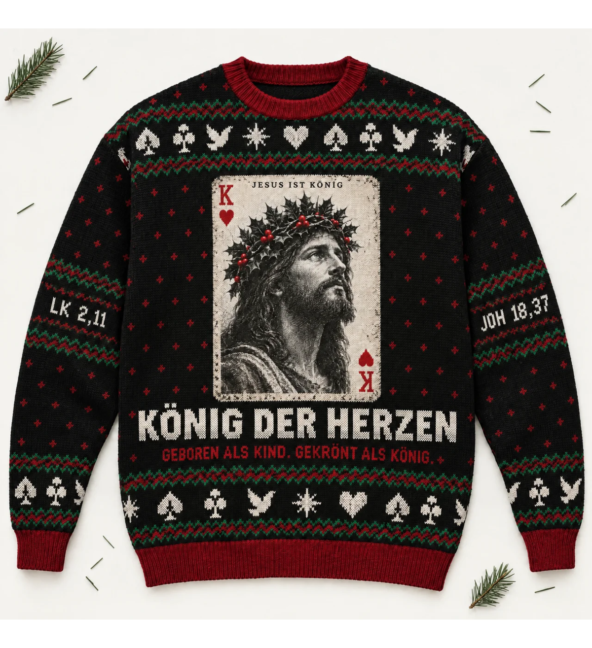 König der Herzen - All Over Sweatshirt