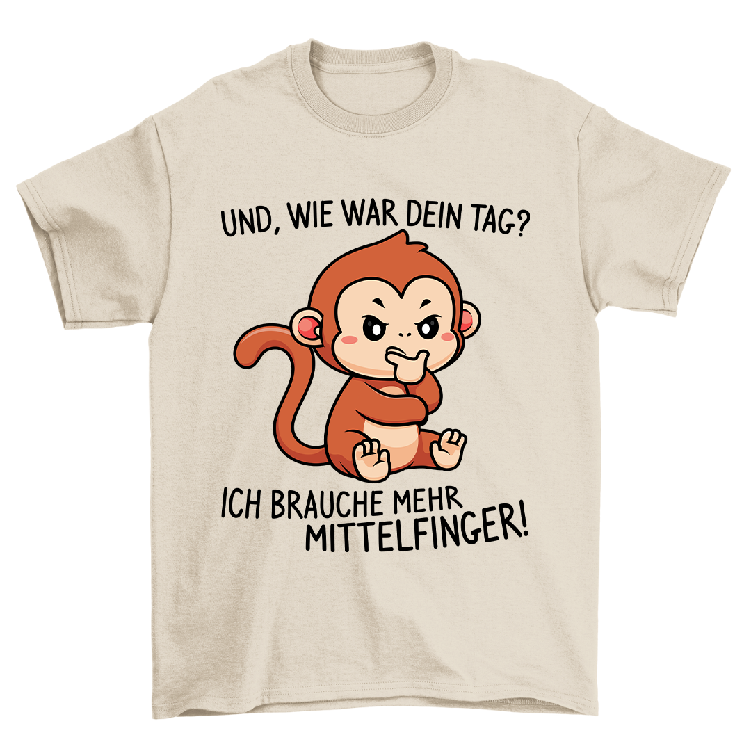 Mittelfinger Affe - Shirt Unisex