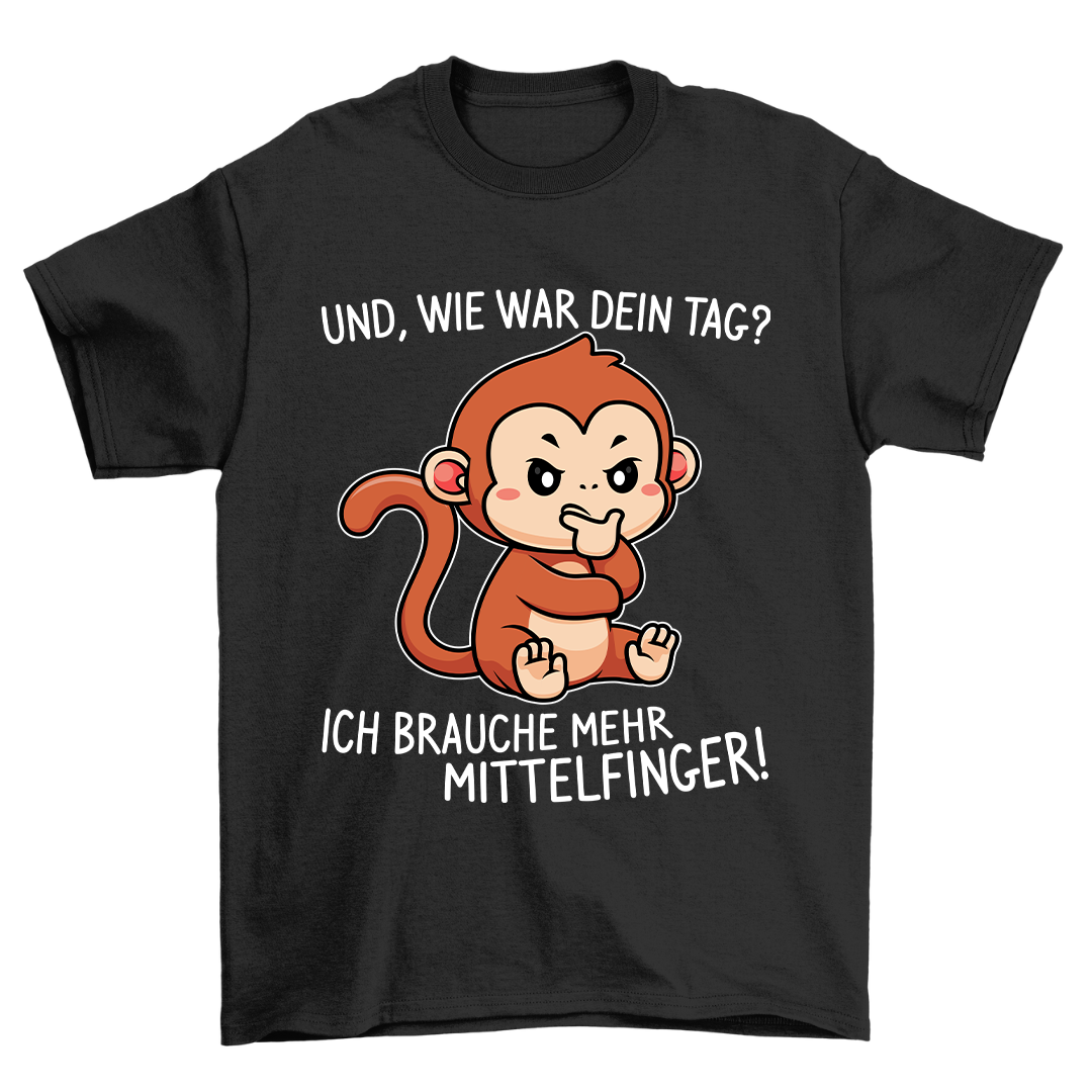 Mittelfinger Affe - Shirt Unisex