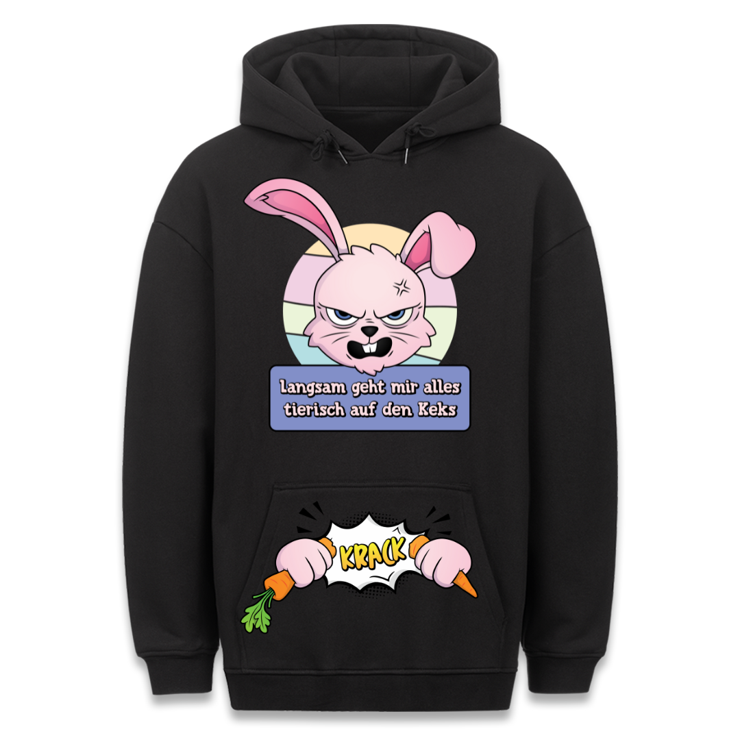 Auf den Keks - Hoodie Bauchtaschendruck