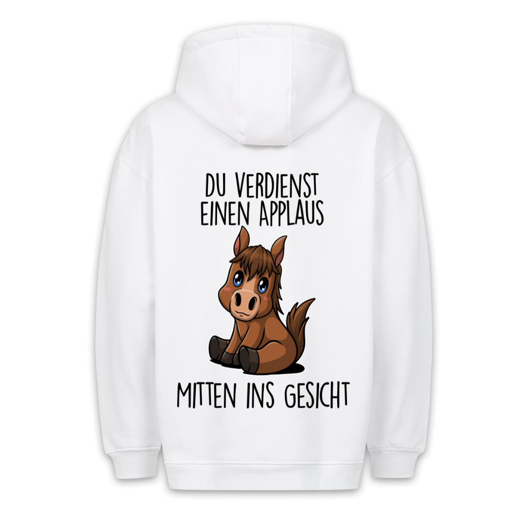 Applaus Pony - Hoodie Unisex Rückendruck