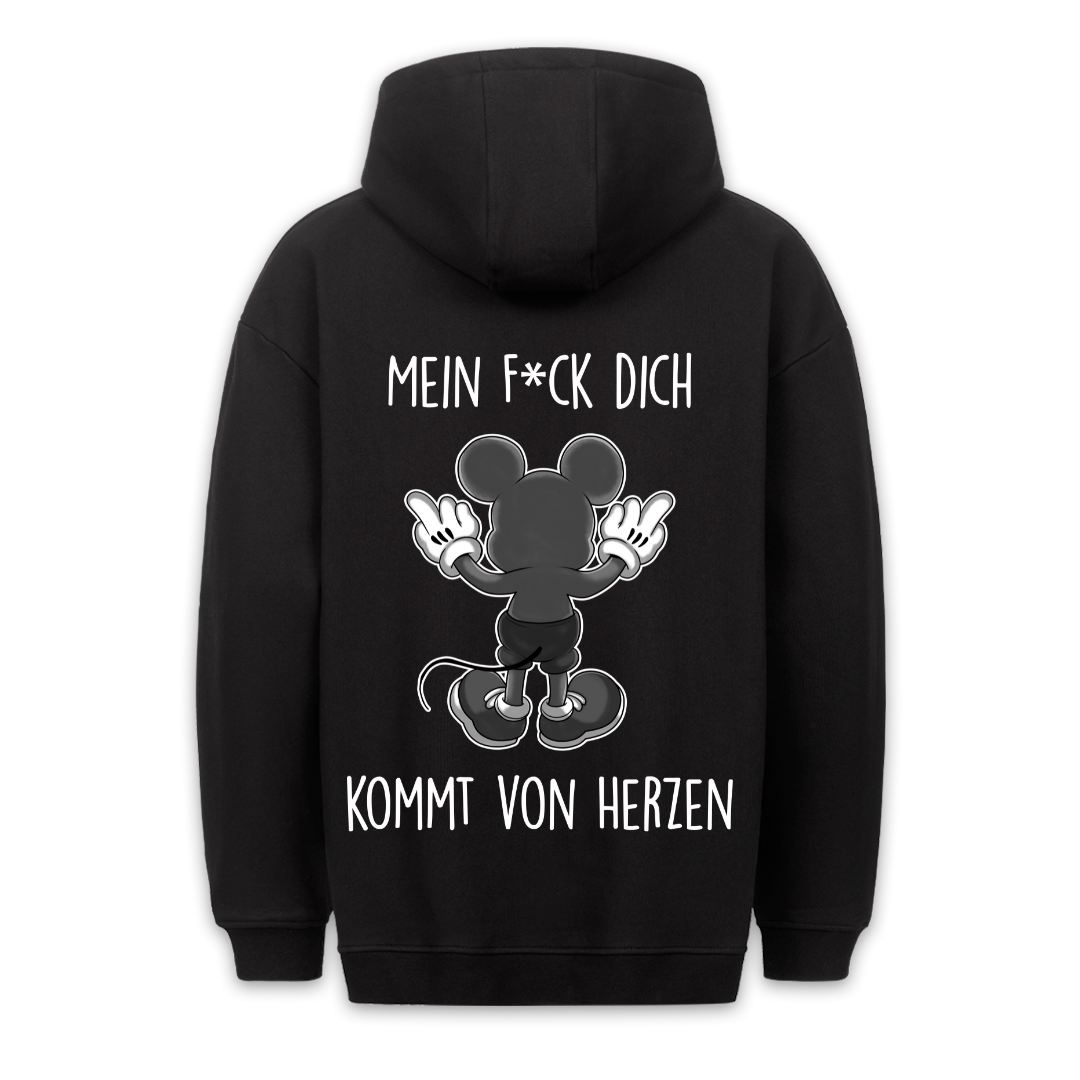 Von Herzen Maus - Hoodie Unisex Rückendruck