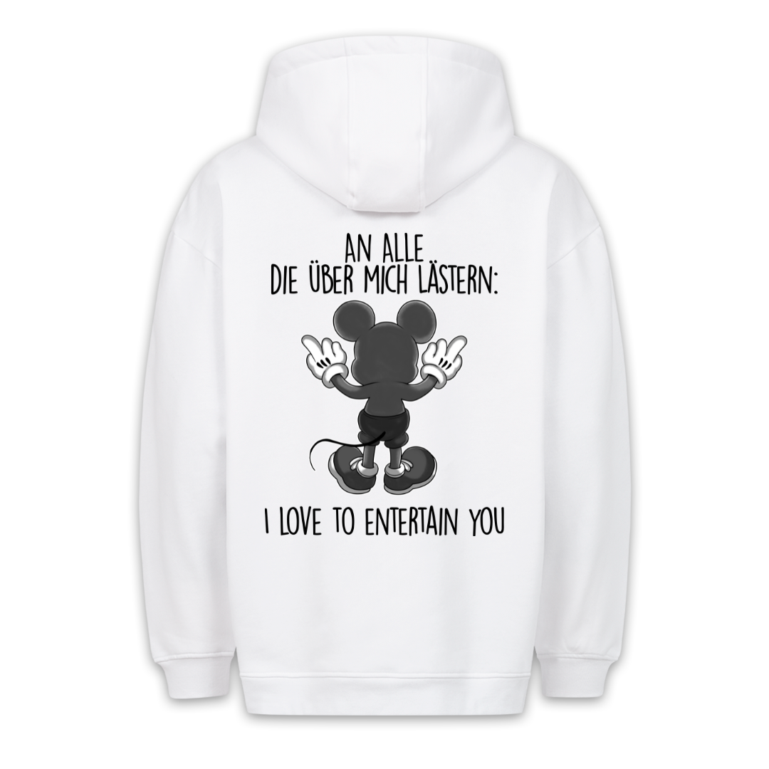 Lästern Maus - Hoodie Unisex Rückendruck