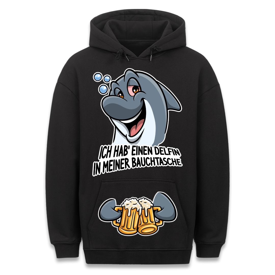 Delfin Bauchtasche - Hoodie Bauchtaschendruck