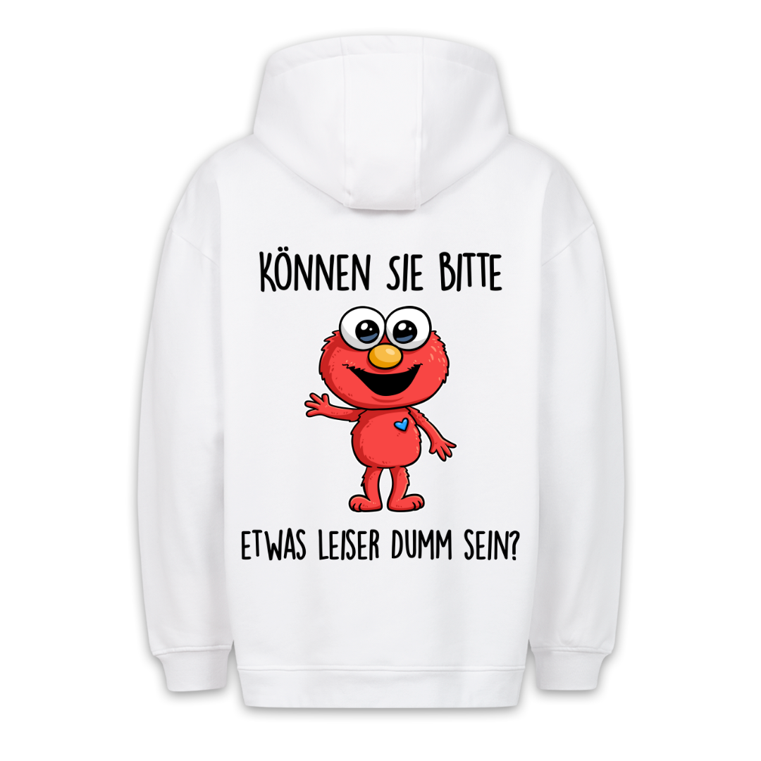 Leiser dumm sein - Hoodie Unisex Rückendruck