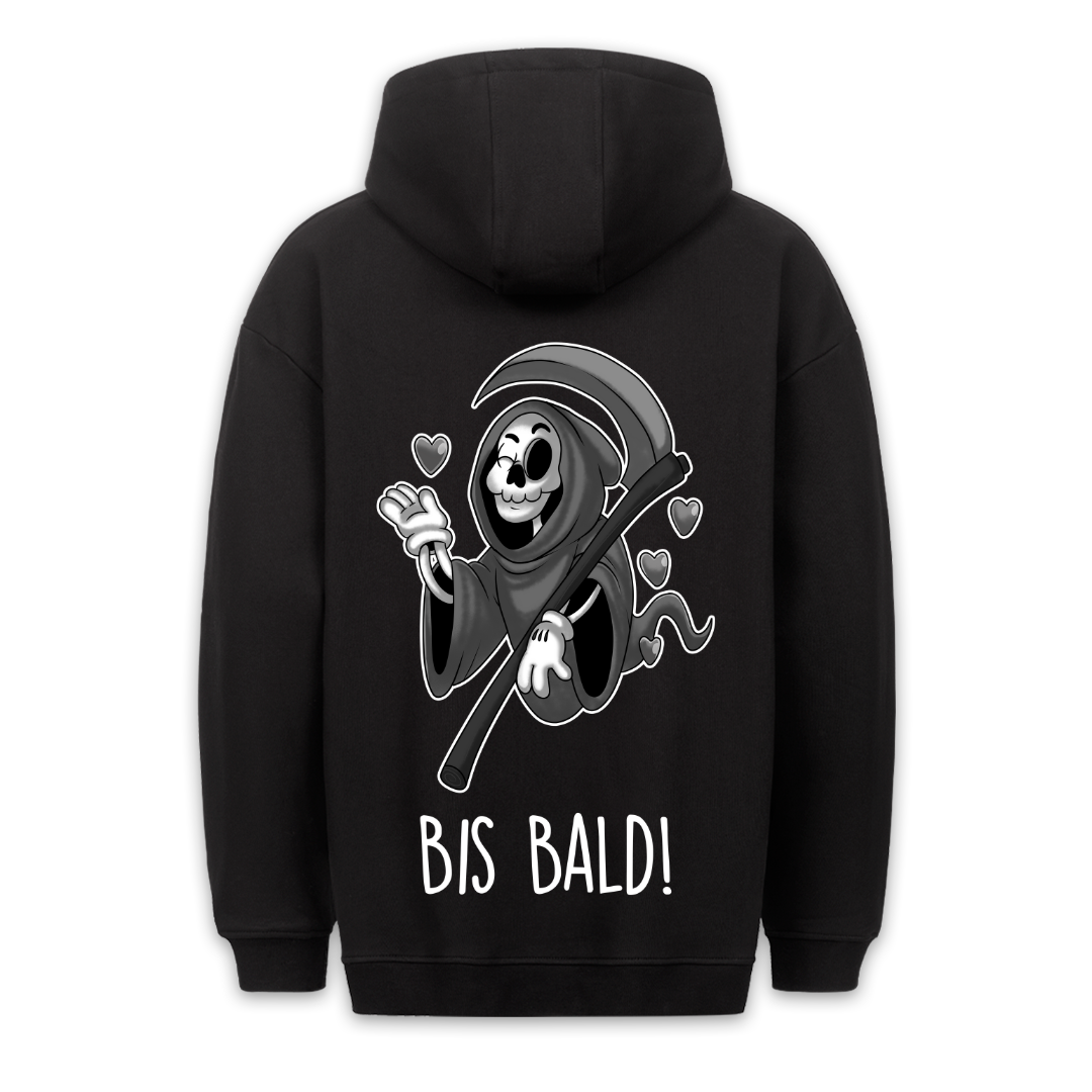 Bis Bald! Sensenmann - Hoodie Unisex Rückendruck