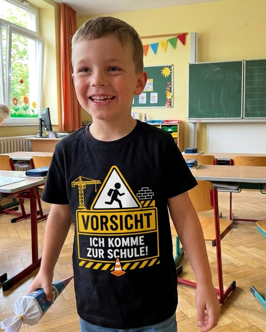 Vorsicht Schule - Shirt Unisex