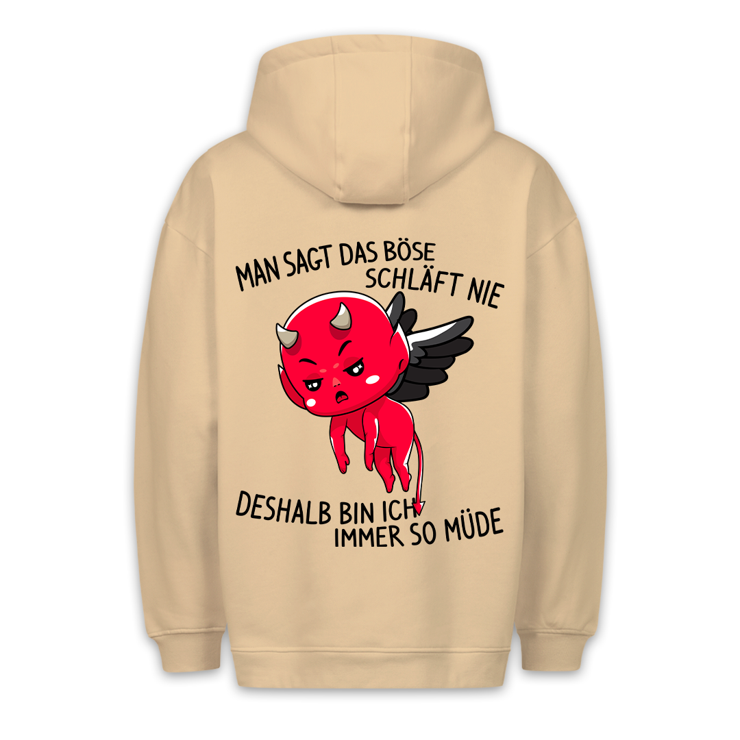 Böse Teufelchen - Premium Hoodie Unisex Rückendruck