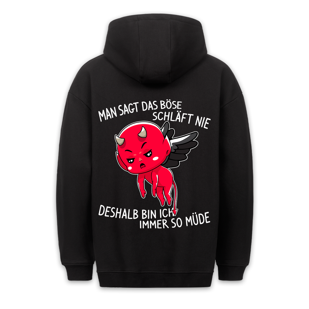 Böse Teufelchen - Premium Hoodie Unisex Rückendruck