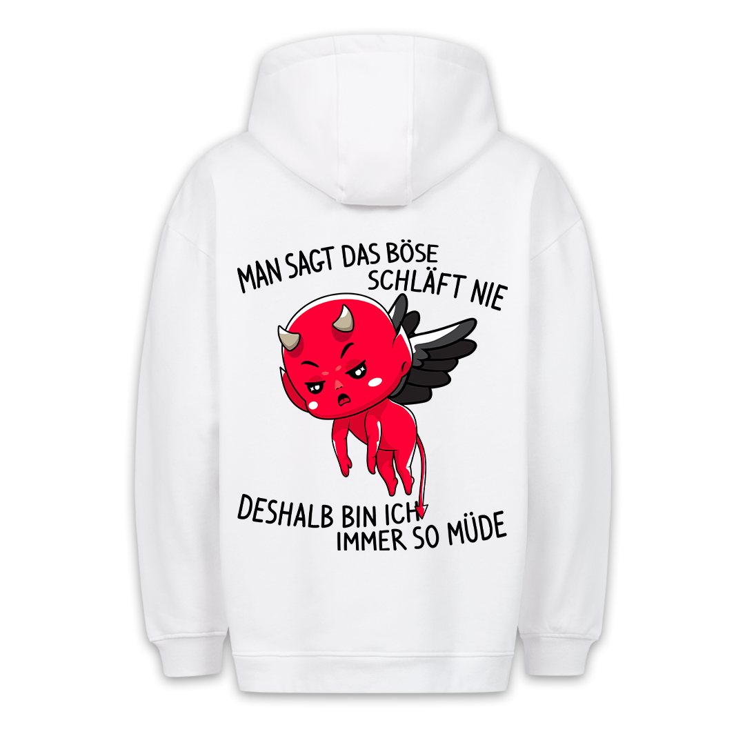 Böse Teufelchen - Premium Hoodie Unisex Rückendruck