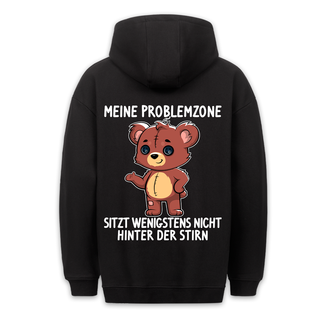 Problemzone Teddy - Premium Hoodie Unisex Rückendruck