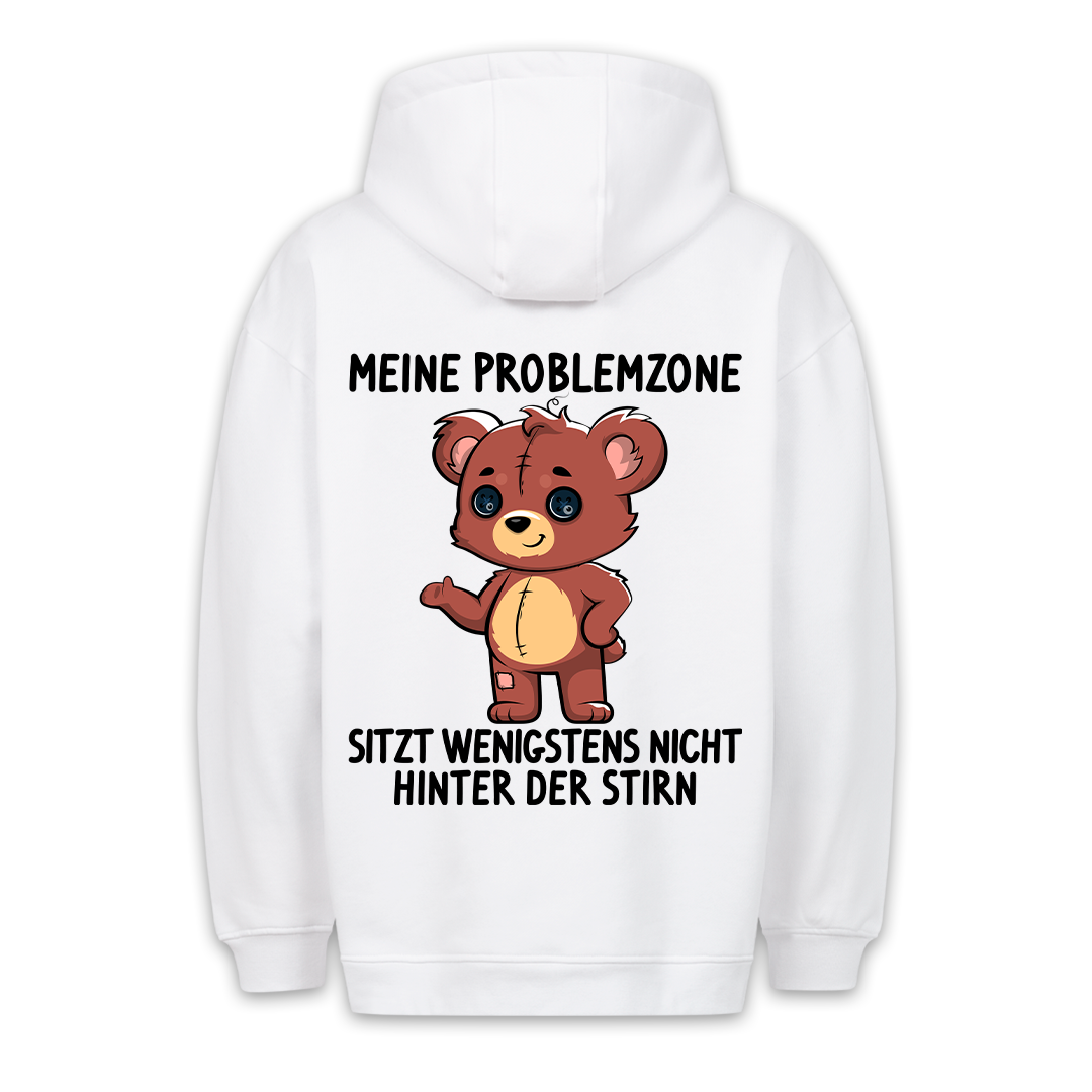 Problemzone Teddy - Premium Hoodie Unisex Rückendruck