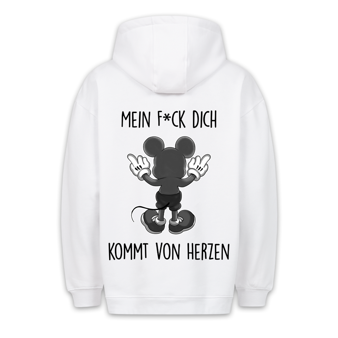 Von Herzen Maus - Hoodie Unisex Rückendruck